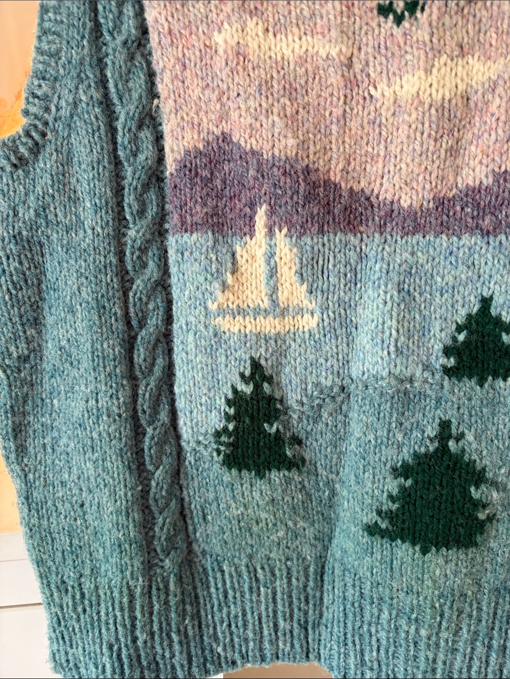 One of a Kind Coastal Sweater Vest - Picture 3 of 7